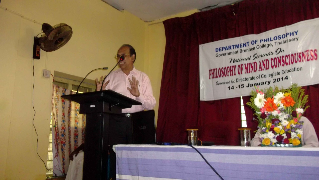 Prof. A Kanthamany inaugurating the Seminar on 14 Jan 2014.